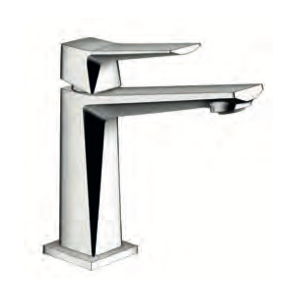 Keller Taps Diamante Monocomando lavabo con scarico click-clack CROMO - DM 20 CR