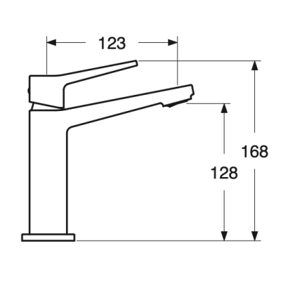 Keller Taps Diamante Monocomando lavabo con scarico click-clack CROMO - DM 20 CR Italian Tile Keller Taps Diamante Monocomando lavabo con scarico click-clack CROMO - DM 20 CR Italian Tile