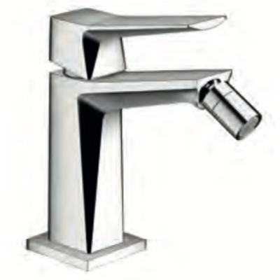 Keller Taps Diamante Monocomando bidet con scarico click-clack CROMO - DM 30 CR Italian Tile