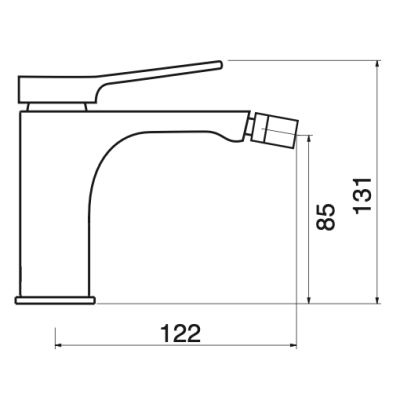 Keller Taps Moon Monocomando bidet con scarico click-clack CROMO - MO 30 CR Italian Tile Keller Taps Moon Monocomando bidet con scarico click-clack CROMO - MO 30 CR Italian Tile