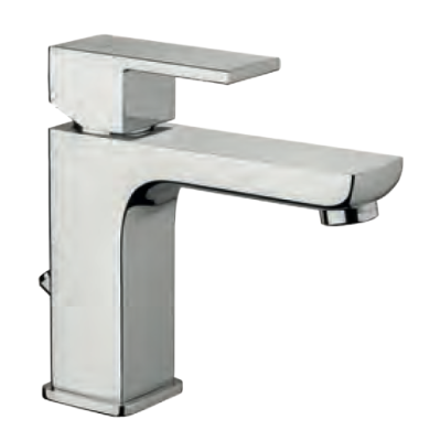 Keller Taps Square Monocomando lavabo con scarico pop-up CROMO - SQ 20 CR Italian Tile