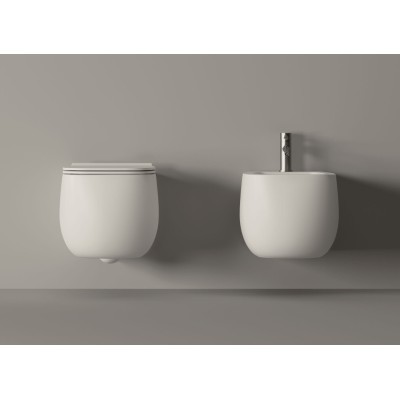 ALICE NUR SOSPESI Vaso, Bidet e Coprivaso soft-close 33120101 33130101 MC3301S Italian Tile