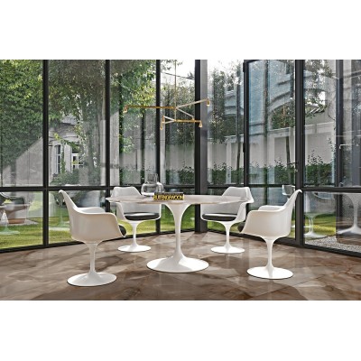 FLORIM REVES DE REX CHOCO GLO 6MM 120X120 R 769908 Italian Tile