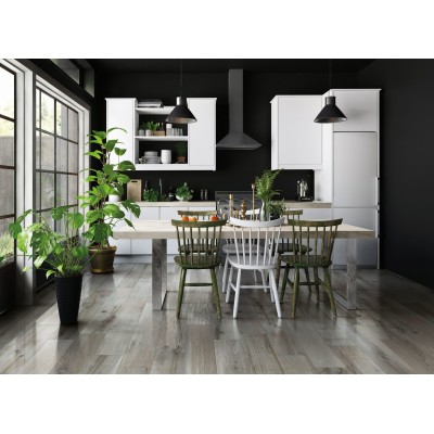 FLORIM HI-WOOD OF CERIM SMOKE GREY LUCIDO 20x120 759958 Italian Tile