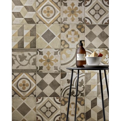 RAGNO  OTTOCENTO MIX AMBRA  20x20 cm RFFW Italian Tile