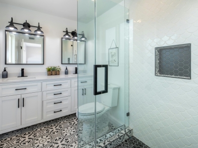 Piastrelle Geometriche: Un Tocco Moderno al Tuo Bagno
